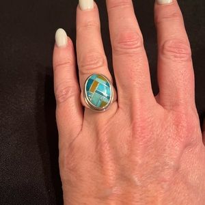 QVC turquoise ring